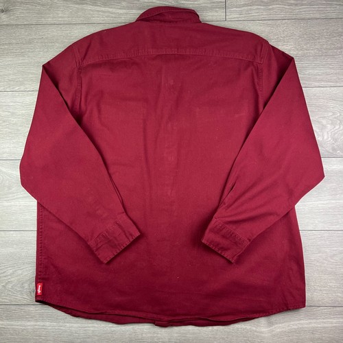 Men's Vintage Wrangler Red Long Sleeve Shirt Size 2XL - Picture 5 of 7