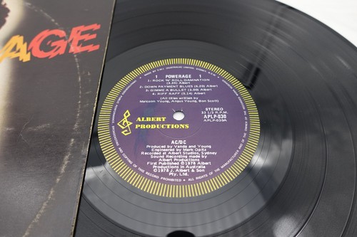 AC/DC Powerage 1978 Australian Alberts 1st Press Blue Label Vinyl LP Record EX- - Foto 2 di 5