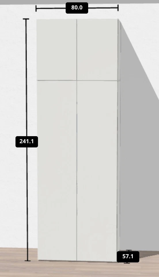 schlafzimmerschrank gebraucht weiß PLASTA ikea