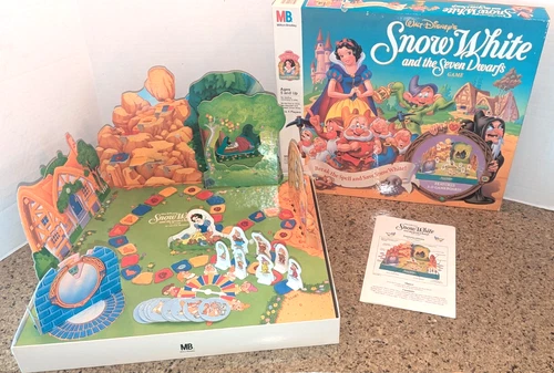Vintage Snow White & The Seven Dwarfs Board Game MB Milton Bradley 1992 complete