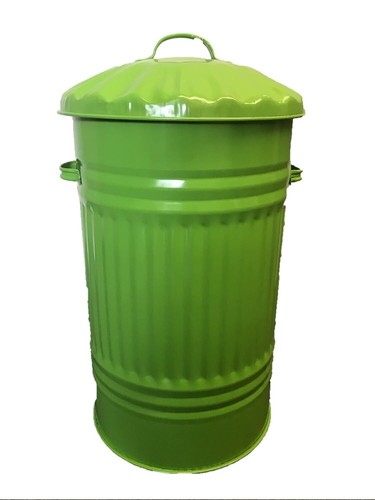 GALVANISED METAL BIN, SMALL, MEDIUM, LARGE, XL, XXL, METAL DUSTBIN TRASH CAN - Picture 11 of 15