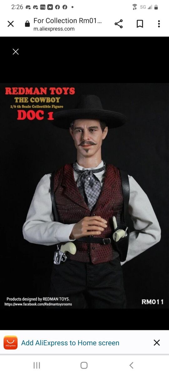 REDMAN TOYS 1:6 - RM011 - The Cowboy DOC 1 Action Figure NEW REDMAN TOYS 1:6 - RM011 - The Cowboy DOC 1 Action Figure NEW