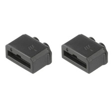 2x Nabendynamo stecker für Shimano oder Novatec zweiteilig polkennung schwarz
