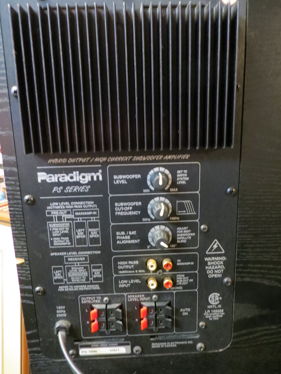 美*英様 Paradigm PS-1000 PS SERIES オーディオ機器 paradigm subwoofer ps SERIES PS-1000 HYBRID OUTPUT/HIGH