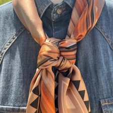 Cowtown Wild Rags (Cowboy Campfire) Wild Rag Bandana Silk Scarf