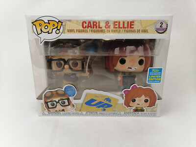 Disney Pixar UP Young Ellie And Carl 2 Pack SDCC 2019 Exclusive Funko Pop Vinyl