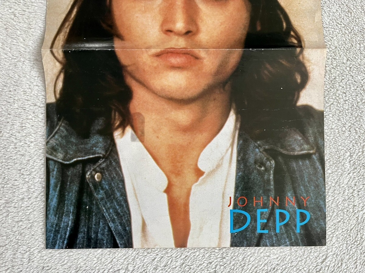 Johnny Depp 1993 INXS Poster Swedish Music magazine Okej Vintage