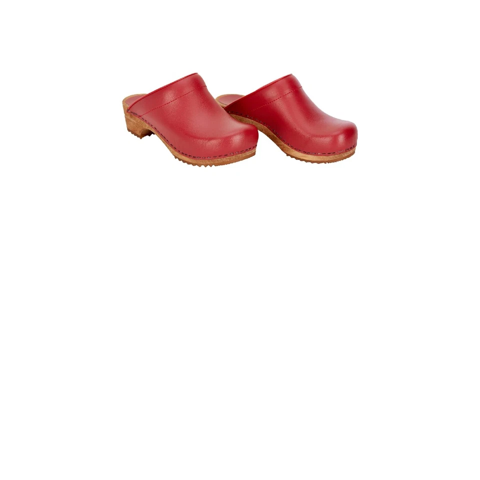 Sanita Wood Lotte Damen Clogs | Hausschuhe | Gartenschuhe | Kunstleder - NEU - Bild 1 von 1