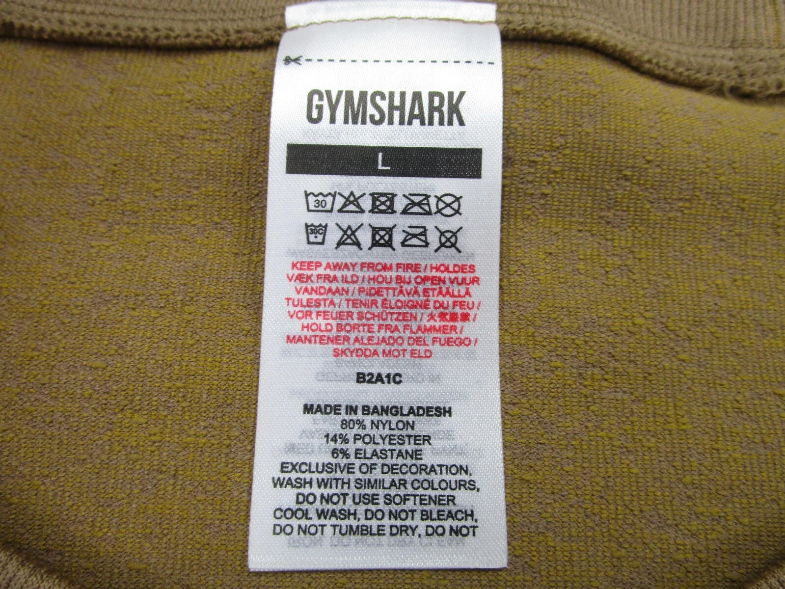 gymshark adapt fleck seamless long sleeve crop shirt