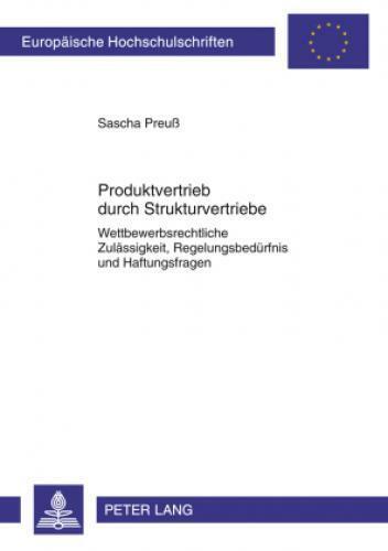 Thumbnail - Produktvertrieb Durch Strukturvertriebe Wettbewerbsrechtliche