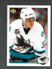 1992-93.  Upper Deck.   Dale Craigwell     ERROR  Benoit  Brunet  on the back