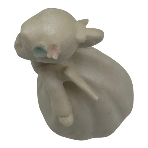 Vintage Napcoware Bisque Porcelain Kissing Christmas Angel 70’s Japan C-1644 - Picture 9 of 11