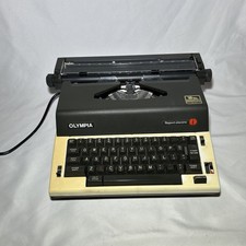 Vintage 1977 Olympia Report Electric Typewriter With Case Tested thumbnail