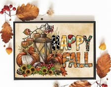 DIY Happy Fall Diamond Art Kit 12x16 Diamond Painting
