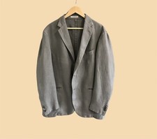 Men Boglioli Blazer Beige Linen 44