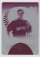 2006 Upper Deck Ovation Rookies Printing Plate Magenta 1/1 Josh Wilson #91 8at