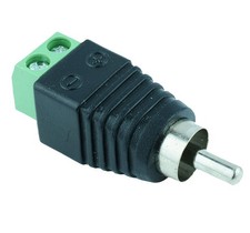 5 x Male RCA Phono Plug Screw Terminals