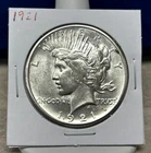 1921 Peace Dollar - Higher Grade - Cleaned - Underlying Luster