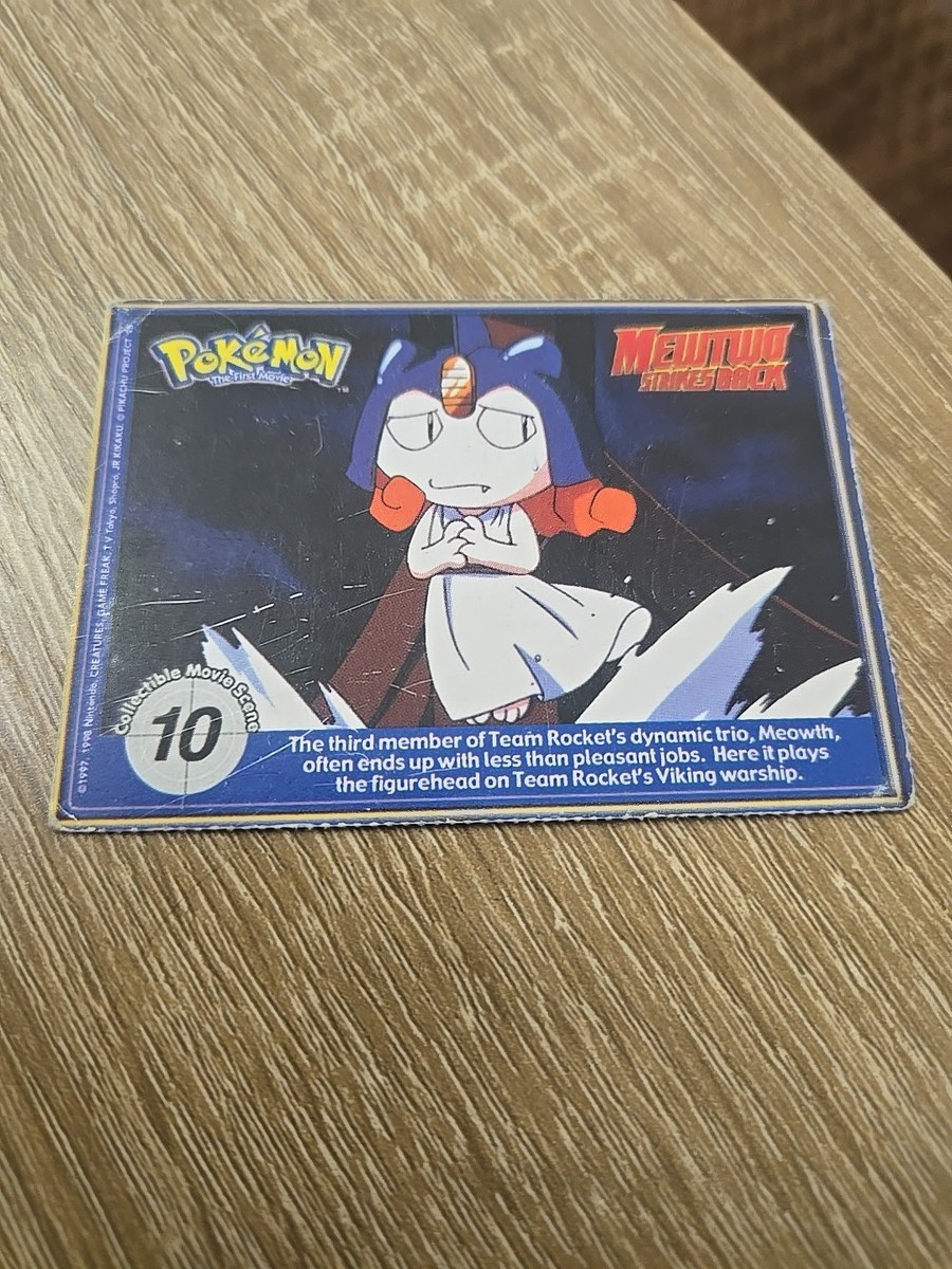 pokemon movie scene cards 1999 Pokemon The 1st Movie Ash Sticker Puzzle Chase Card Set 9 Blue Lo —  TvMovieCards.com