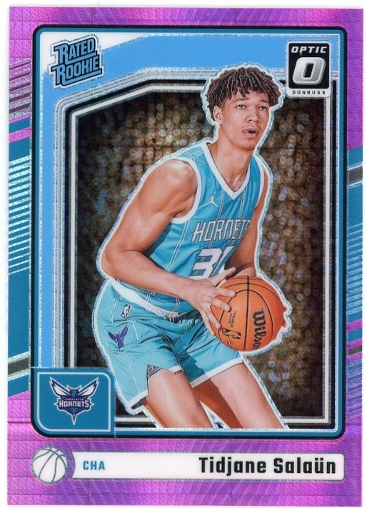 2024-25 Panini Donruss Optic - Rated Rookie Tidjane Salaun #286 Pink Hyper Prizm