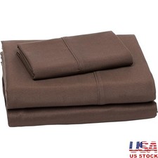 Twin XL Microfiber Sheet Set Cozy Bed Linen Soft Durable Bedding Essential New