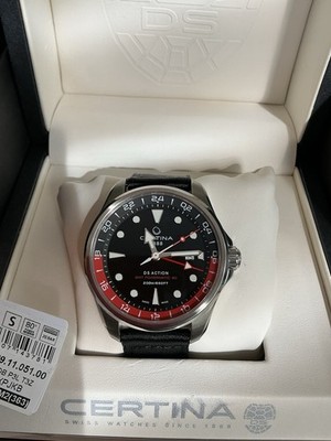 Certina Men's Swiss Automatic DS Action GMT Stainless Steel Bracelet Watch 43mm
