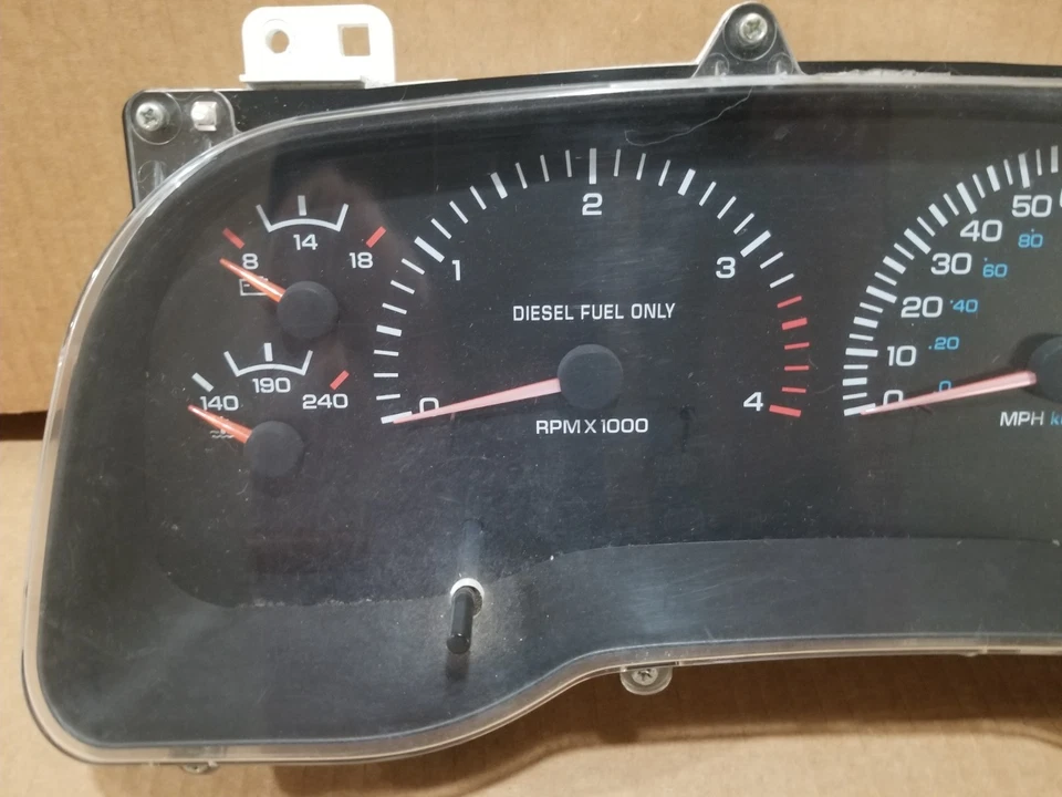 98-02 Dodge Ram caminhão velocímetro instrumento medidor cluster Cummins diesel tach - Imagem 2 de 4