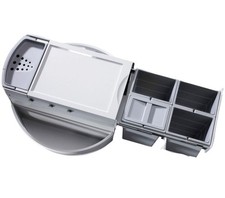 Hailo Rondo Einbau-Mülleimer 360° drehbar Eckschrank Küche  4x8 L Mülltrennung