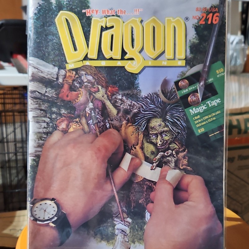TSR Dragon Magazine Issue 216 August 1995 Ruins of Zhentil Keep ISSN 1075-0375