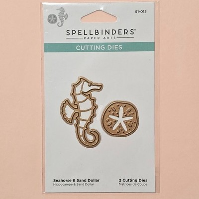 Spellbinders D-Lites Seahorse & Sand Dollar Etched Dies - New