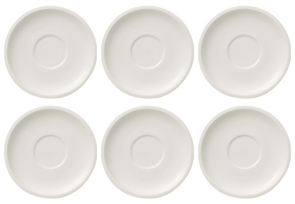 Villeroy & Boch Artesano Original Untertasse D. 15,5Cm 6Er Set Weiß Porzellan-image