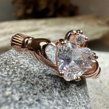 Claddagh Ring Irish Ireland Gift Ladies Girls Promise Love Ring 925