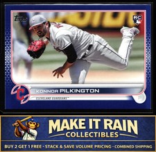 Konnor Pilkington 2022 Topps Update Royal Blue #US304 Cleveland Guardians Rookie