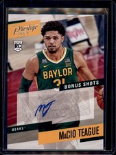 2021 Panini Chronicles Draft Picks MaCio Teague Prestige Bonus Shots Signatures