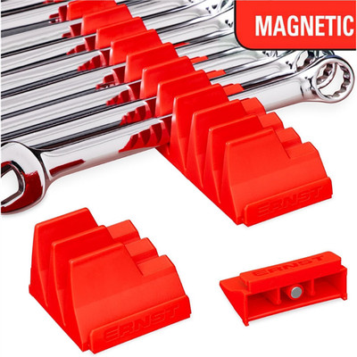 Ernst Mfg. 40 Werkzeug Magnetischer Moduler Schlüssel Pro Organizer - Rot 5413M