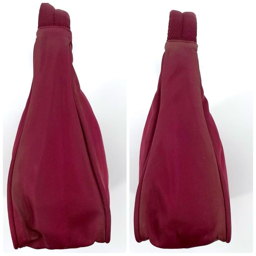 PRADA Accessory Pouch Hand Bag Tote Purse Logo Nylon Red Authentic thumbnail 24