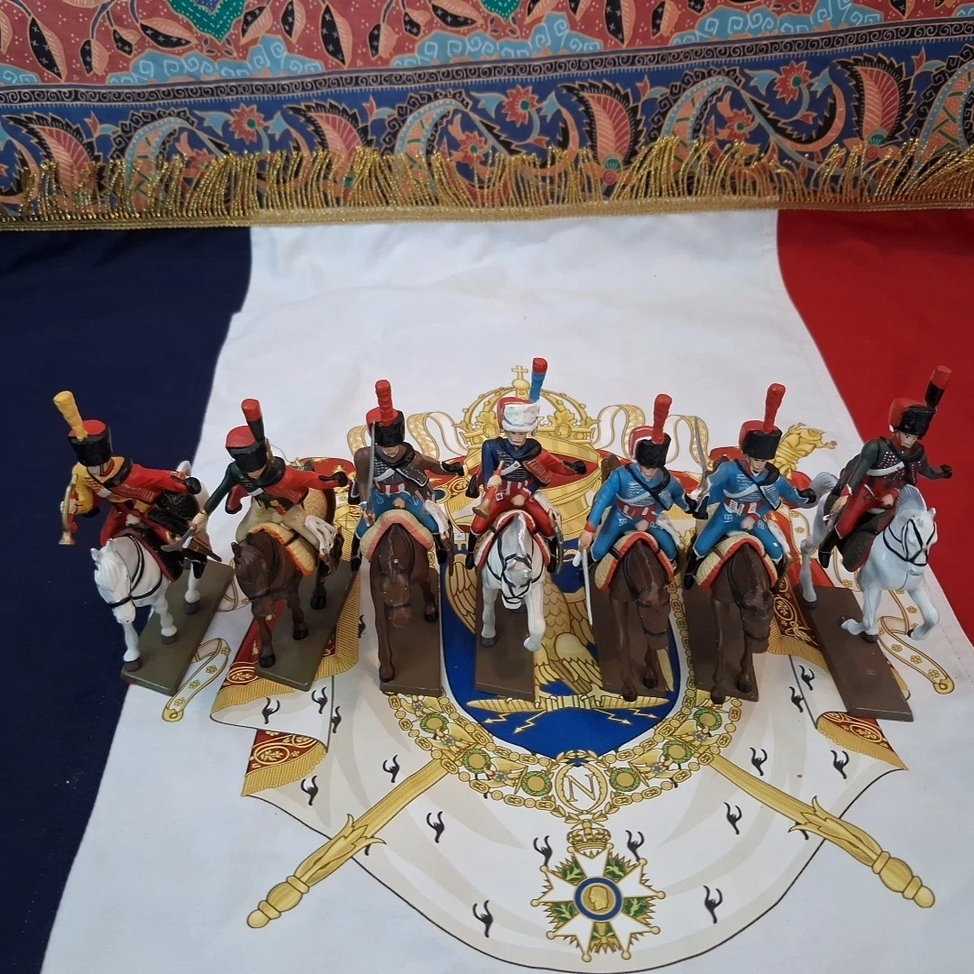 Coffret 2 Cavaliers En Plomb Peint - Frontline Figures - Échelle 1:32 (60mm)