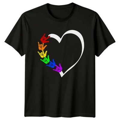 I Love You Damen T-Shirt Gebärdensprache