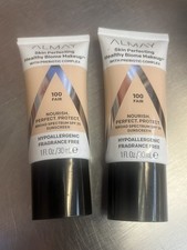 Almay Skin Perfecting Healthy Biome Makeup SPF25 - 100 Fair 2 Pack NEW