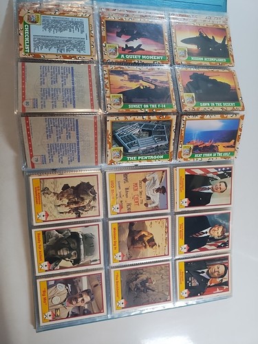 1991 Topps Desert Storm & Pacific Operation Desert Shield ~ Both Complete Sets - Picture 7 of 17
