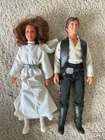 Vintage Star Wars  Princess Leia and Luke Skywalker 12”Doll Hasbro 1992