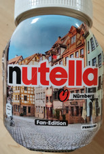 Nutella Glas, Fan-Edition, St&auml;dteliebe, N&uuml;rnberg
