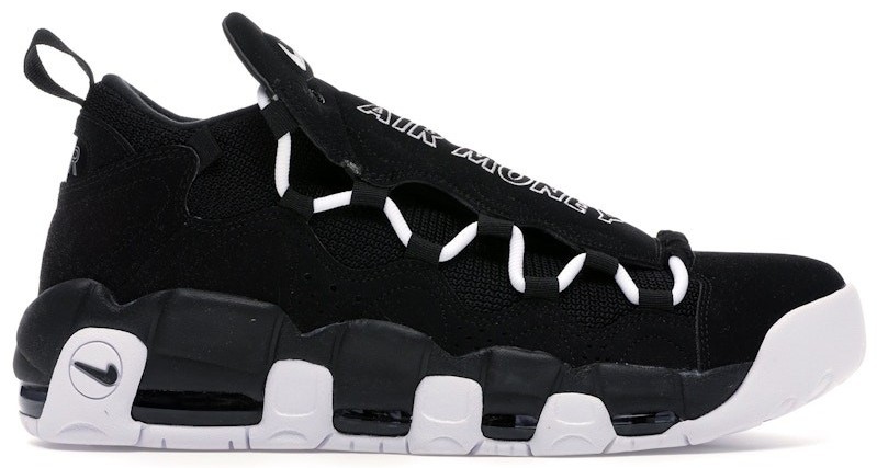 Nike Air More Money Black White for Sale | Authenticity Guaranteed
