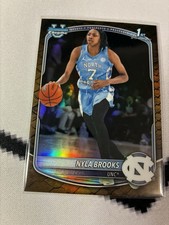 Topps Nyla Brooks 1st Bowman 2025 Bowman Chrome BCP-63 North Carolina Basketball