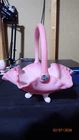 Vintage Fenton Pink Satin Rosalene Basket Pink on Pink signed By Bill Fenton
