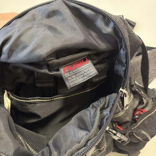 Fubu Denim Backpack Shoulder Multi-use, Tablet Pt, - Picture 4 of 5