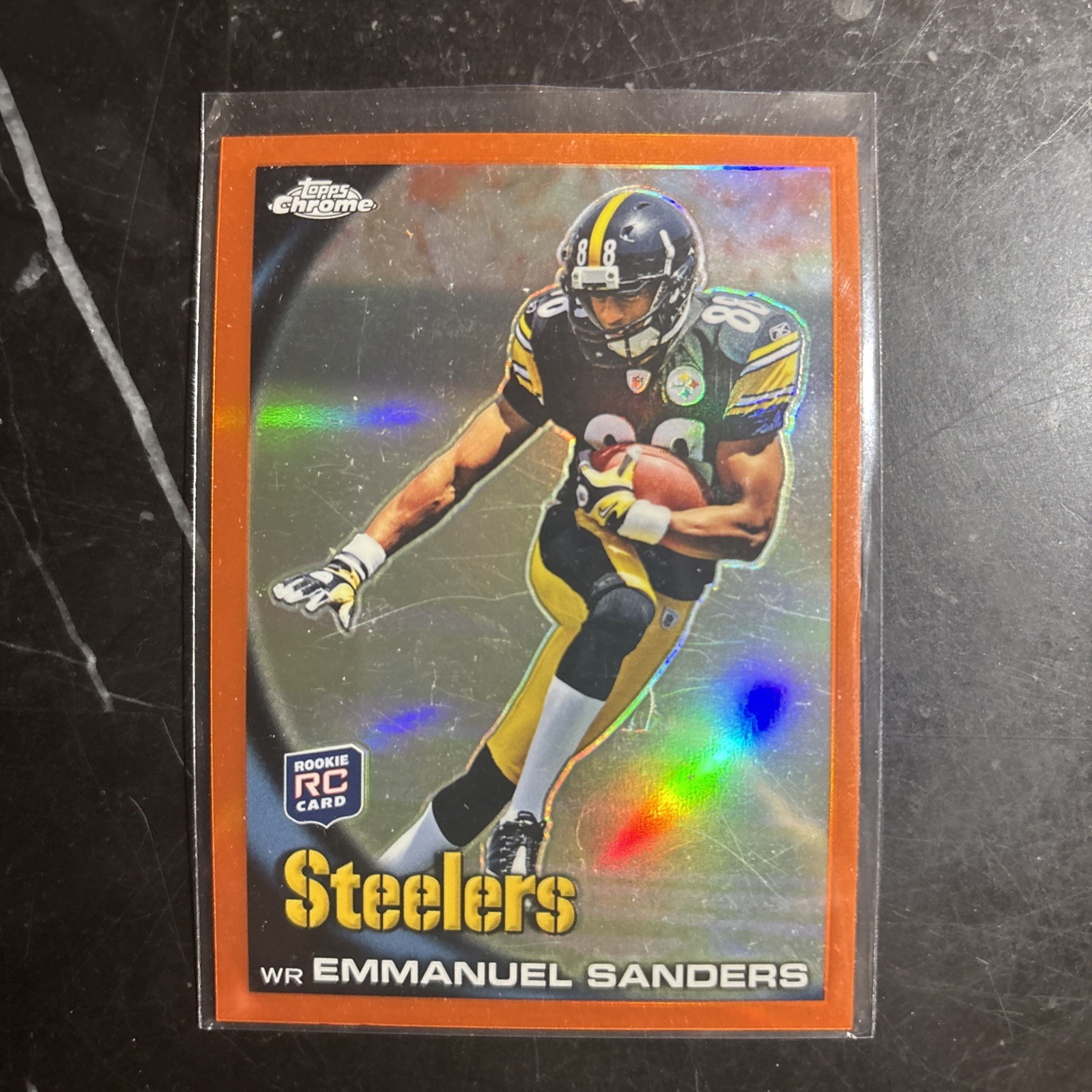 Emmanuel Sanders Topps Chrome #C106 Orange Refractor
