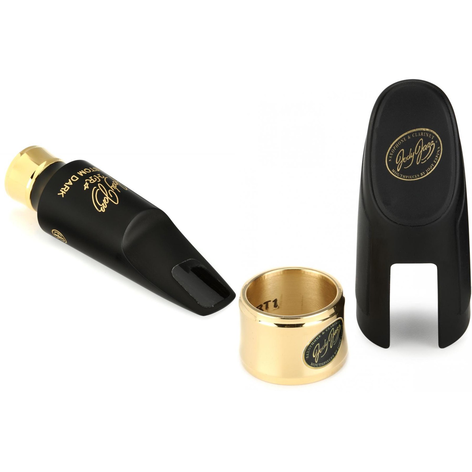 Мундштук для тенор-саксофона JodyJazz HR CUSTOM DARK Series с лигатурой и колпачком 85590₽