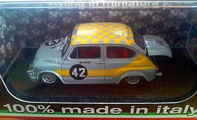 Fiat Abarth 1000 Zandvoort Trophy Team Radio Veronica #42 Ed Swart, Brumm 1:43