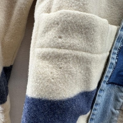 ジャケット・アウター GREG LAUREN US Navy Blanket Kimono SIZE1 Greg Lauren US Navy Blanket GLJ Military Jacket Mens Large White